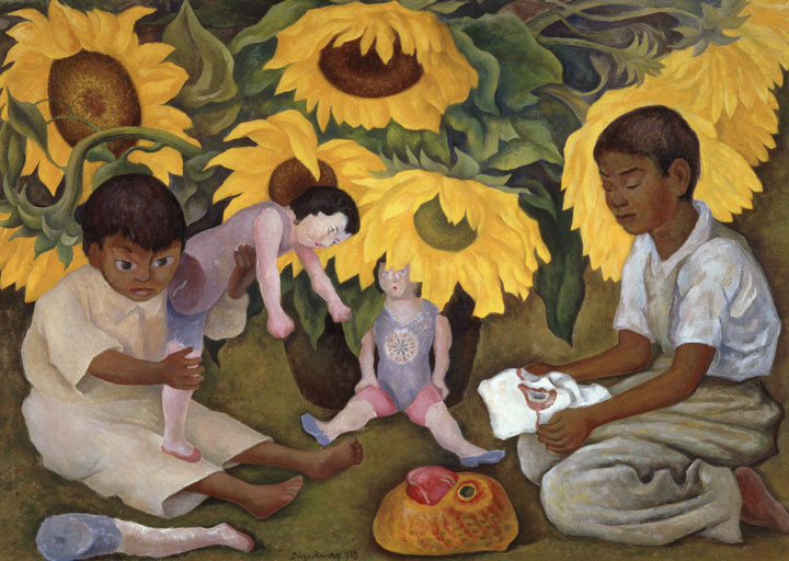 109-Diego-Rivera---Sunflowers