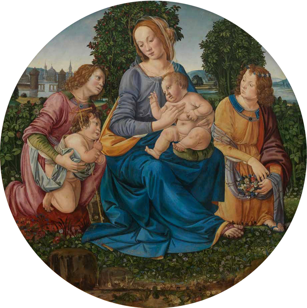 Madonna and Child with the Infant Saint John and Two Angels